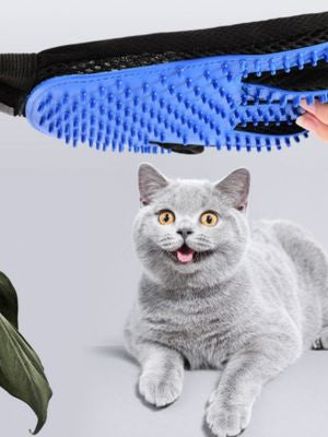 Luva Escova Nano Magnética Tira Pelos Dos Pets Cães E Gatos Luva Tira Pelos Escova Gato